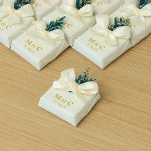 Bridal personalized and ribbon decora...