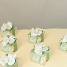 Baby personalized crochet shoes decorated premium chocolate acrylic box