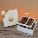 Happy diwali floral candle designed premium chocolate 2-layer hard box