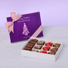 Merry Christmas & happy new year magical tree designed premium chocolate 12 piece hard box