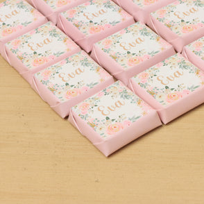 Baby girl flower designed chocolate