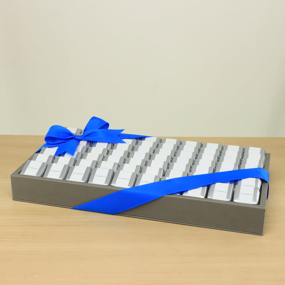 Corporate customized premium chocolate medium leather tray