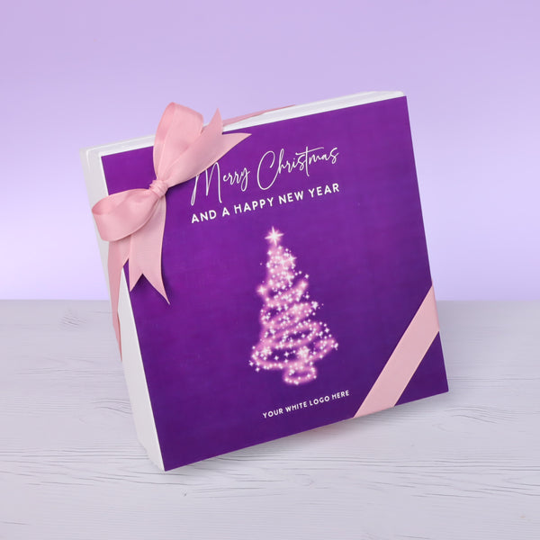 Merry Christmas & happy new year magical tree designed premium chocolate 2 layer hard box