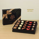 Ramadan Eid Mubarak designed premium chocolate 20P black hard box