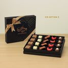 Ramadan Eid Mubarak designed premium chocolate 20P black hard box