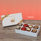 Set of 6 Happy diwali floral candle designed premium chocolate 8P hard box