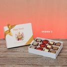 Happy diwali floral candle designed premium chocolate 12P hard box