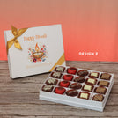 Happy diwali floral candle designed premium chocolate 20P hard box