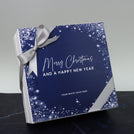 Merry Christmas & happy new year winter designed premium chocolate 2-layer hard box