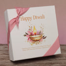 Happy diwali floral candle lights designed premium chocolate 2-layer hard box