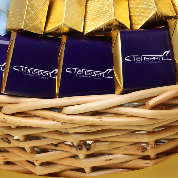 Corporate customized premium chocolate & sweets large basket