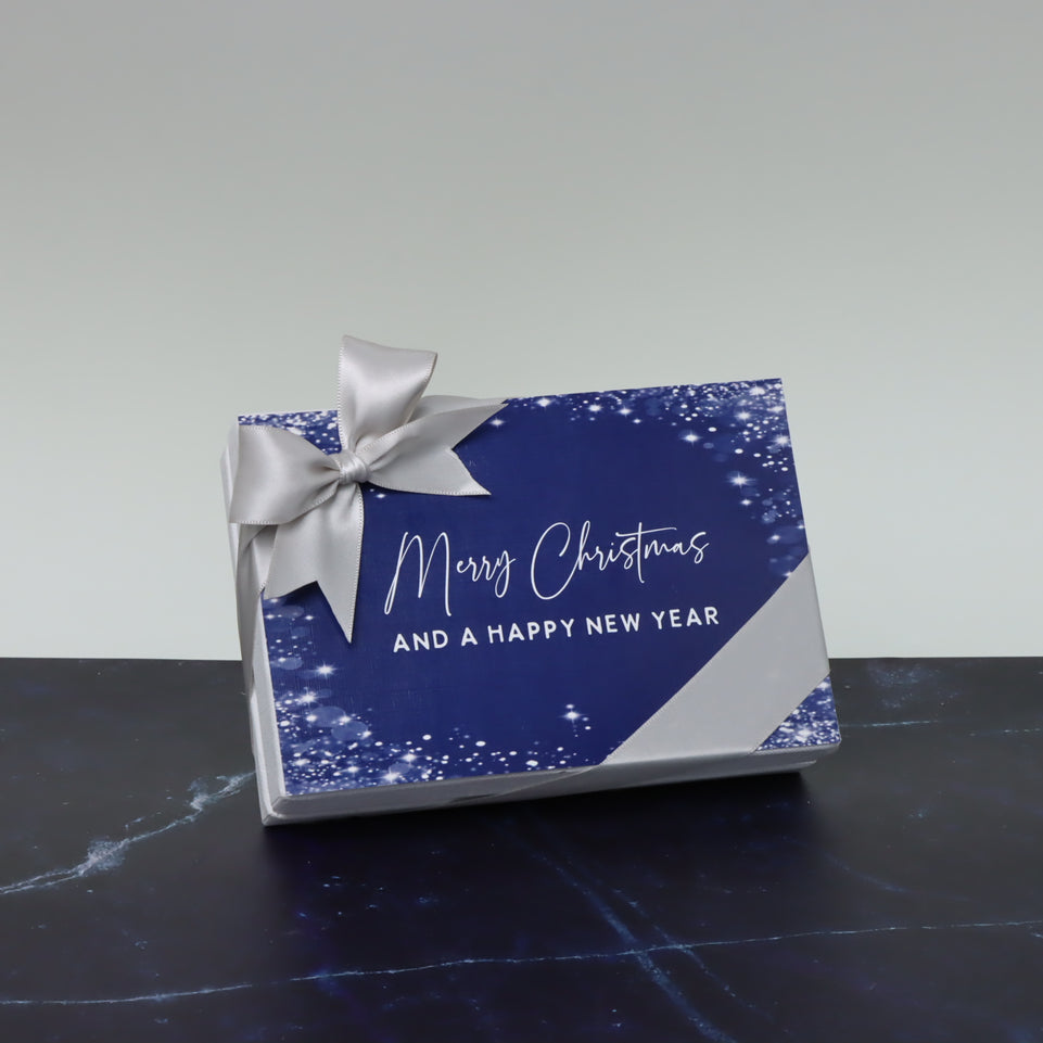 Merry christmas & happy new year winter chocolate 6-piece hard box