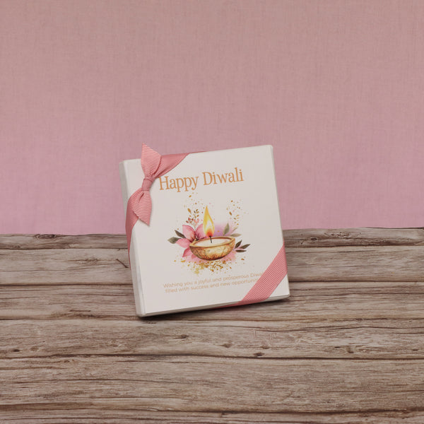 Set of 15 Happy diwali floral candle lights designed premium chocolate 4P hard box