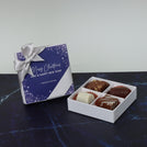 Set of 15 Merry Christmas & happy new year winter designed premium chocolate 4 piece hard box