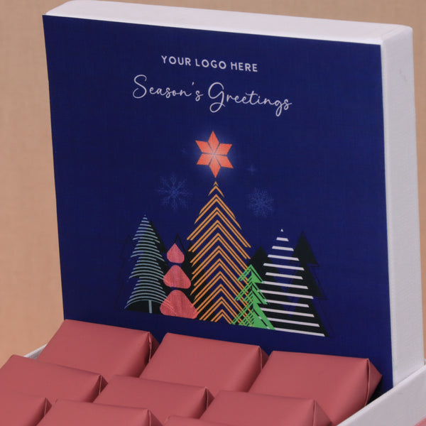 Corporate customized Season's greeting premium chocolate small hamper