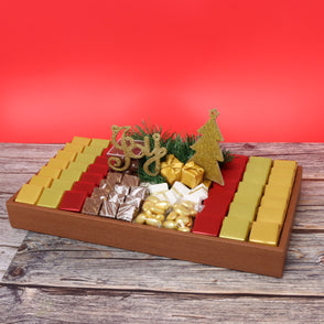 Christmas joy acrylic decorated choco...