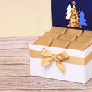 Season's greeting christmas tree designed premium chocolate small hamper