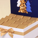 Season's greeting christmas tree designed premium chocolate medium hamper