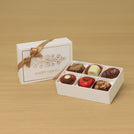 Set of 8  Happy Diwali festival of lights designed premium chocolate 6P white hard box