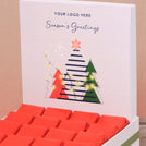 Corporate customized christmas tree designed premium chocolate medium hamper