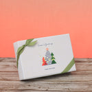 Set of 8 corporate customized season's greetings designed premium chocolate 6p hard box