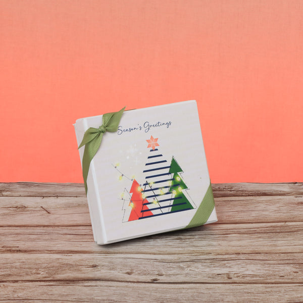 Set of 15 season's greeting designed premium chocolate 4P hard box