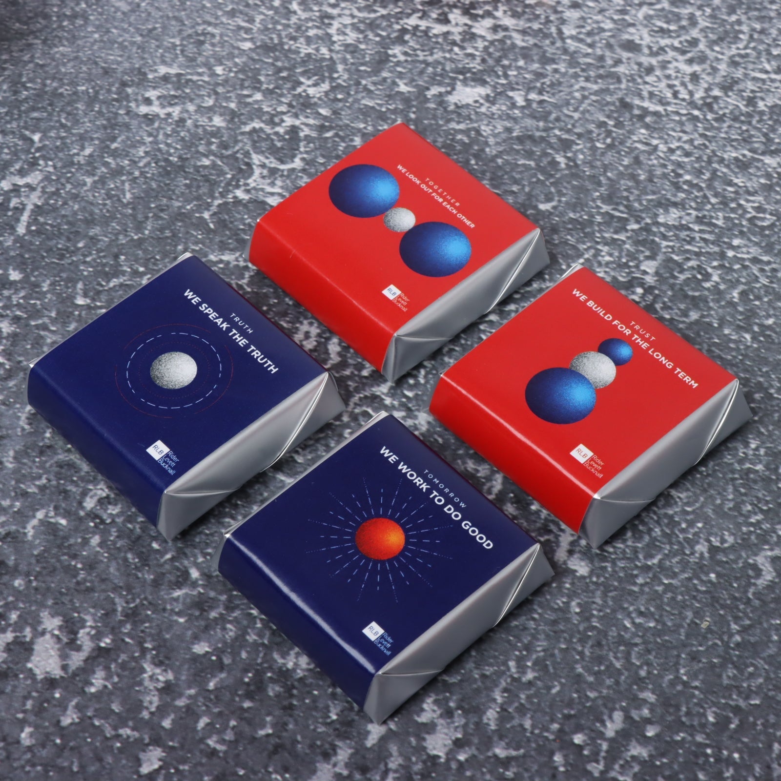 Set of 15 Corporate customized premium chocolate 4P printed hard box