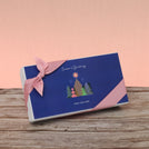 Set of 6 corporate customized season's greetings designed premium chocolate 8p hard box