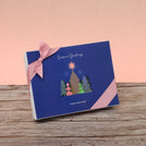 Set of 5 corporate customized season's greetings designed premium chocolate 12p hard box