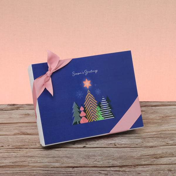 Season's greeting designed premium chocolate 12p hard box