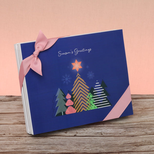 Season's greeting designed premium chocolate 20p hard box