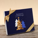 Season's greeting designed premium chocolate 20p hard box
