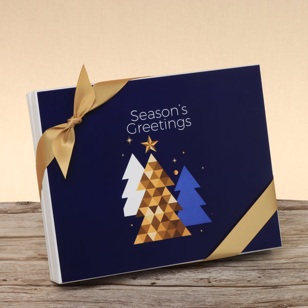 Season's greeting designed premium chocolate 20p hard box