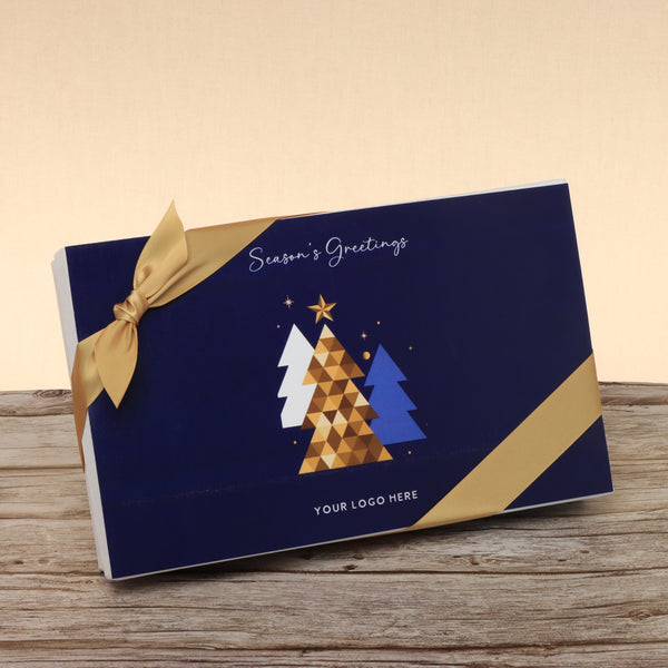 Set of 4 corporate customized season's greetings designed premium chocolate 15p hard box