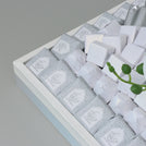 Eid Mubarak Designed flower decorated chocolate large leather tray