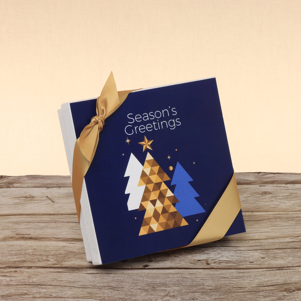 Season's greeting designed premium chocolate 9p hard box