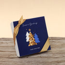 Set of 5 corporate customized season's greetings designed premium chocolate 9p hard box