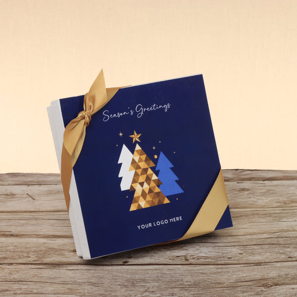 Set of 5 corporate customized season's greetings designed premium chocolate 9p hard box