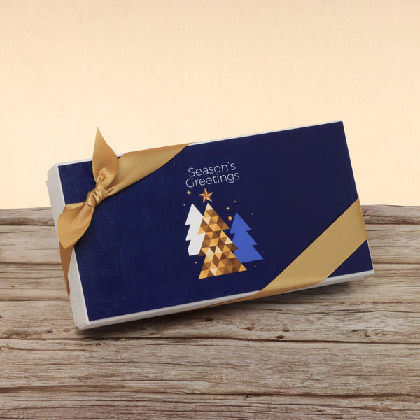 Set of 6 season's greeting designed premium chocolate 8p hard box
