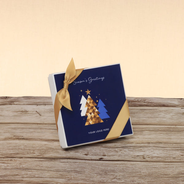Set of 15 corporate customized season's greetings designed premium chocolate 4p hard box
