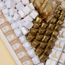 Eid Mubarak Designed acrylic mosques decorated chocolate large leather tray