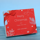 Set of 3 corporate customized merry christmas designed premium chocolate 20p hard box