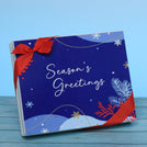 Season's greetings designed premium chocolate 20p hard box