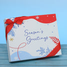 Season's greetings designed premium chocolate 20p hard box