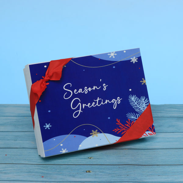 Season's greetings designed premium chocolate 12p hard box