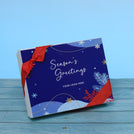 Set of 5 corporate customized season's greetings designed premium chocolate 12p hard box