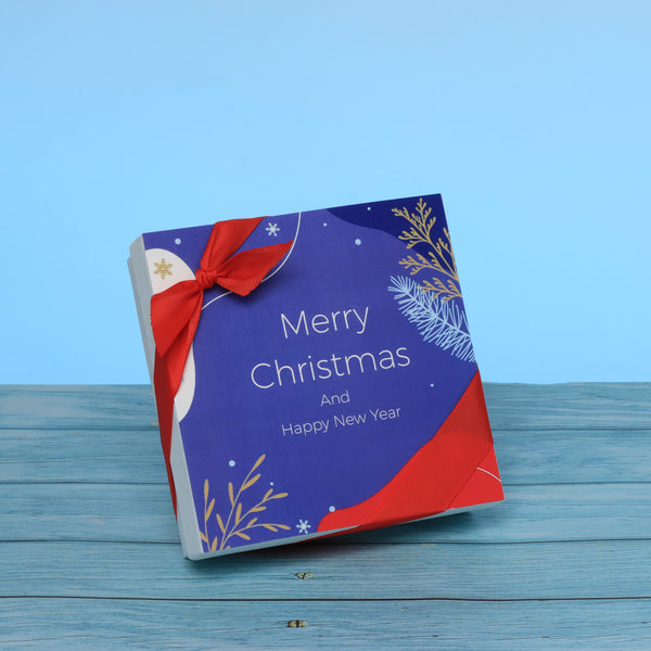 Merry christmas designed premium chocolate 9p hard box