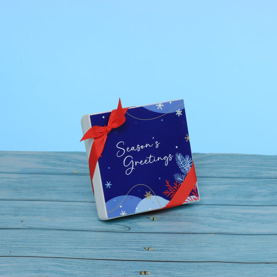 Set of 15 season's greetings designed premium chocolate 4P hard box