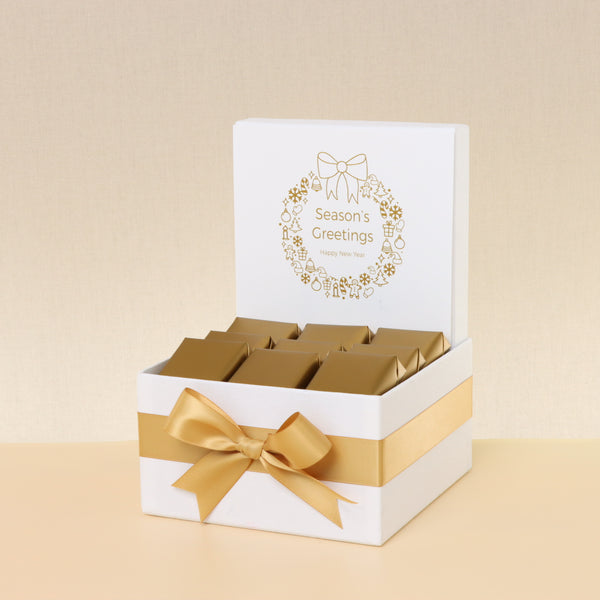 Season's greetings wreath designed premium chocolate small hamper