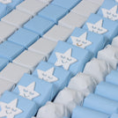 Baby boy cloud star theme chocolate large leather tray
